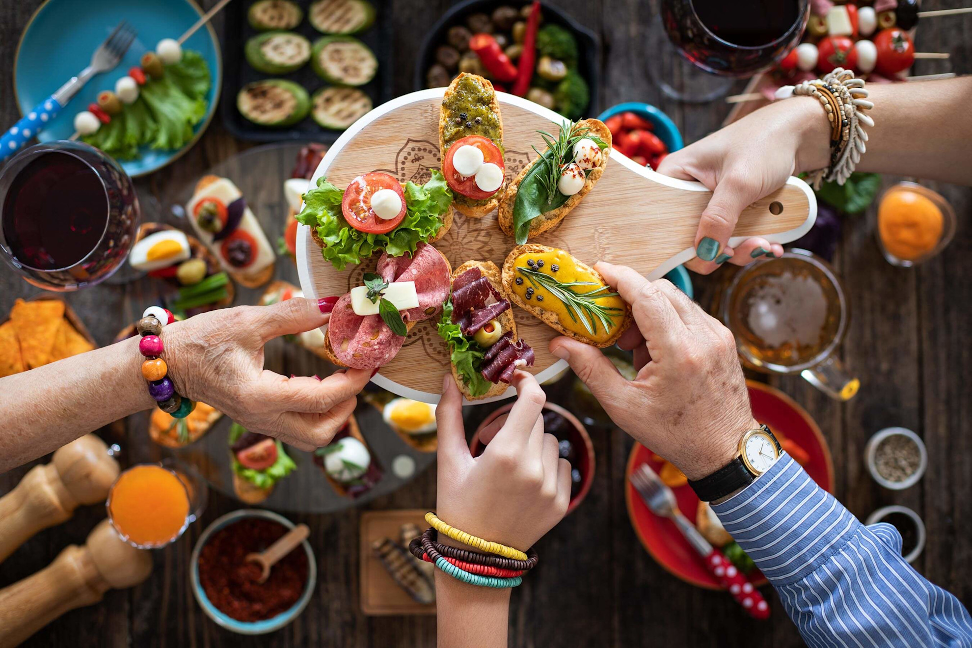 Pintxos sharing platter
