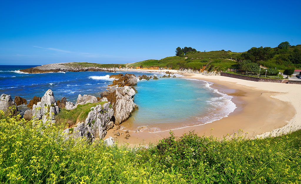 Beach view on the Peaks and Coast of Spain tour