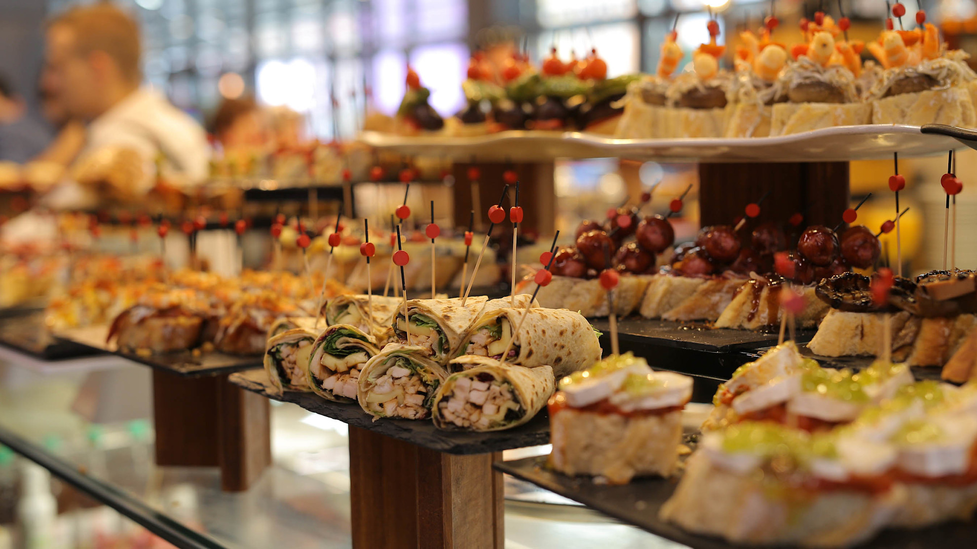 Mercado Ribera at Bilbao famous for it's pintxos and Basque food