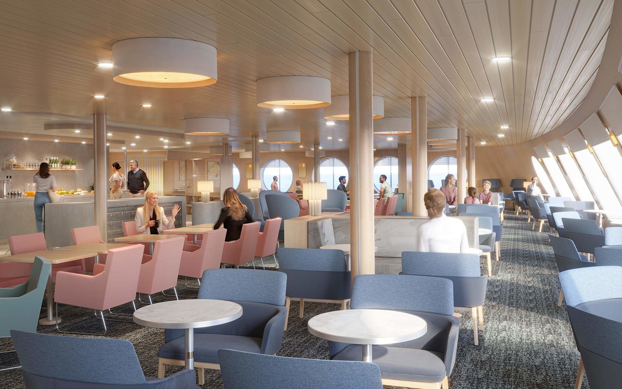 CClub Lounge on board Saint-Malo