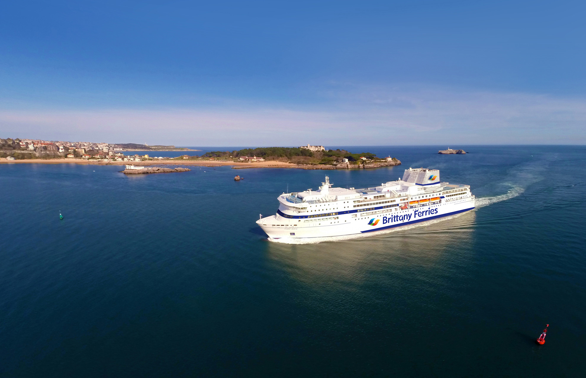 An aerial view of Pont-Aven