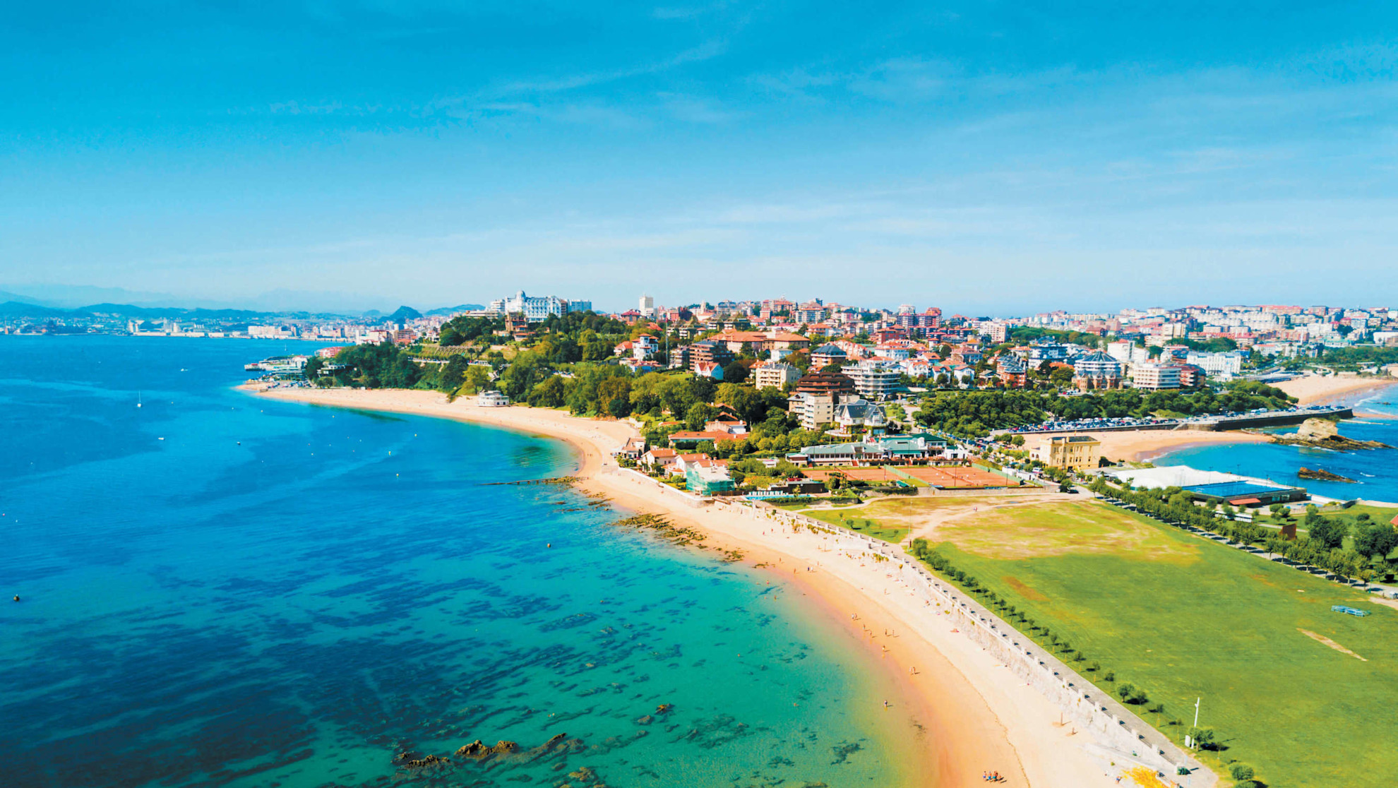 Aerial view of Santander